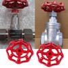 3 Pcs Faucet Handle Gate Valve Red Valve Handwheel Valve