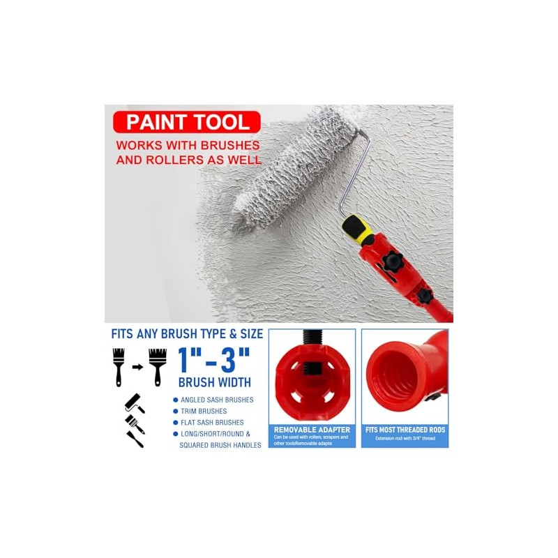 Multi-Angle Paint Brush Extender for High Ceiling, 1 PCS Extension