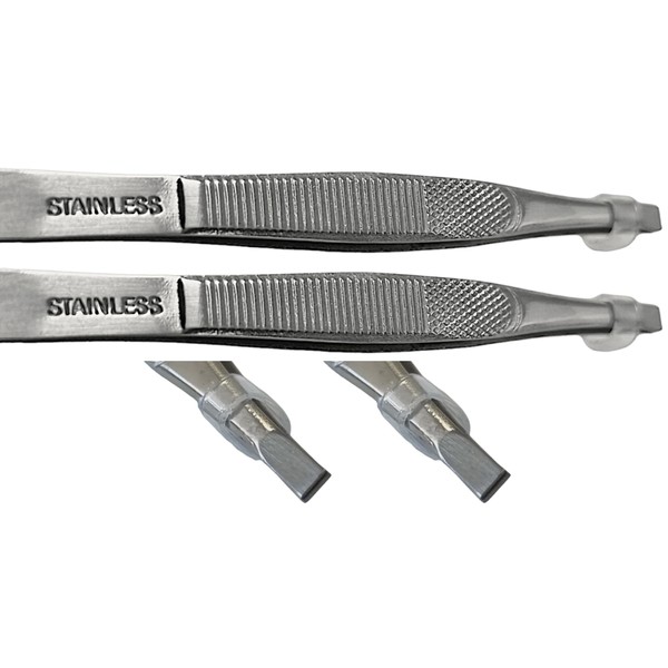 FabaCare Stainless steel tweezers, hair tweezers, cosmetic tweezers, tick tweezers,