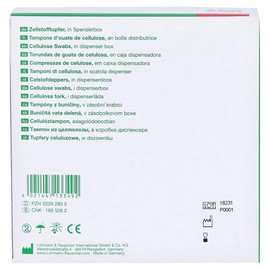 Lohmann & Rauscher Zelletten Zellstofftupfer von der Rolle, weiss