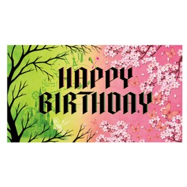 SAVITA Birthday Party Decorations, Pink and Green Birthday Background Party Supplies Decorations for Girls and Women Photography Evil Background