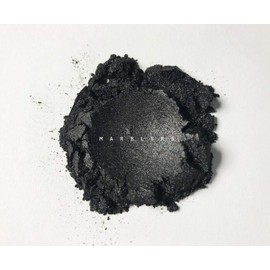 MARBLERS Cosmetic Grade Mica Powder Colorant [True Black] 3oz (85g) Metallic Pigment Dye | Sparkle, Luster, Pearl | Festival, Party Makeup | Nail, Eyeshadow | Resin, Soap | Non- Toxic, Vegan