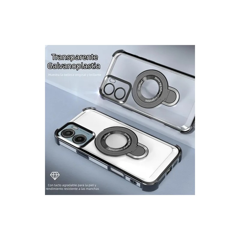 Funda Para Moto E15 / G05 Anti-caída Con Soporte De