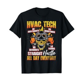 HVAC Tech AC technician Installer Distressed Apparel Gift T-Shirt