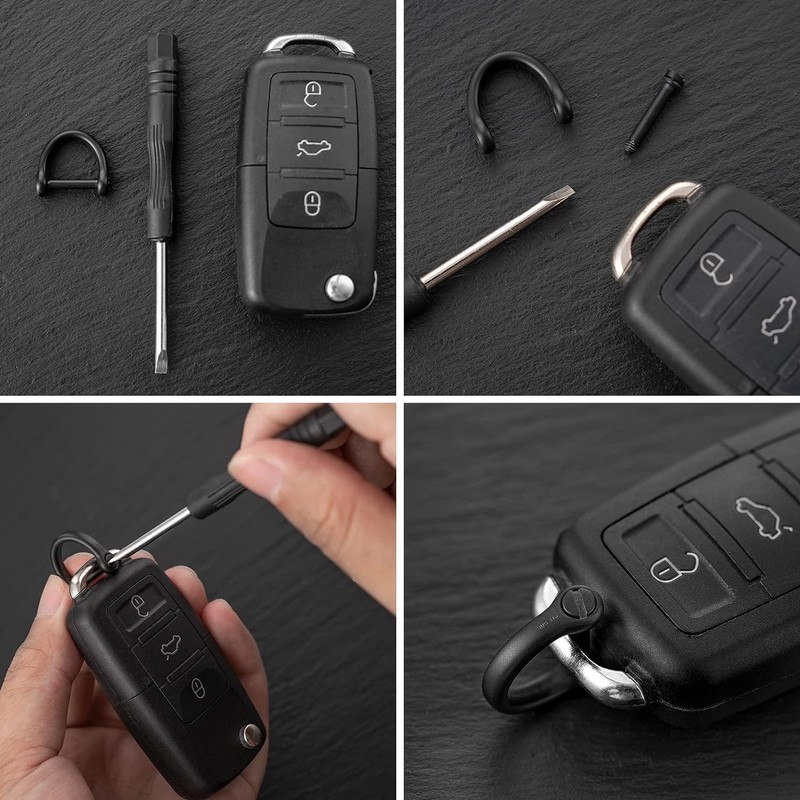 TIMULTI Titanium Keychain Keyring Carabiner Connecting Mini Hook Quick Release
