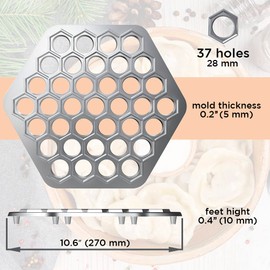 Russian Ravioli Mold Metal Mold Meat Siberian Meat Dumpling Machine Ravioli Cutter