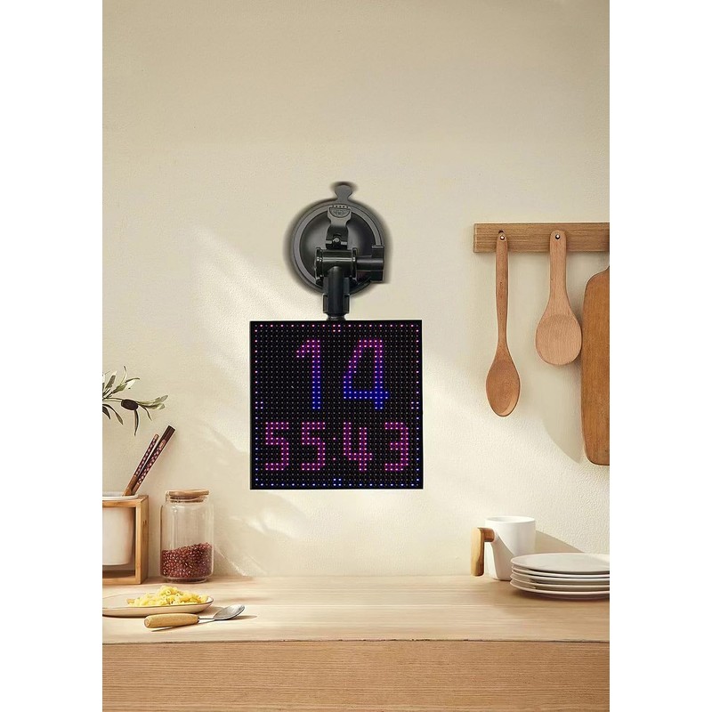 Luminea Scoreboard: Digital Programmable LED Picture Frame, 32 x 32