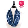 Womens Flecha Patterned infinity bufanda con cierre bolsillo, verano moda