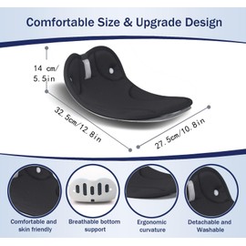 OSAWIY Office Chair seat Cushion,Suit for Office, Study, and Other Sedentary People, Relieves Sciatica and Coccyx Pain Seat Cushion,Chair Cushions,Car Seat Cushions(Black)