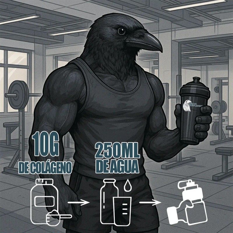 Colágeno Hidrolizado Suplemento Corvus 1kg 100 Servicios