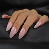 OIFEN Pink Press On Nails Medium, 30pcs Almond Fake Nails