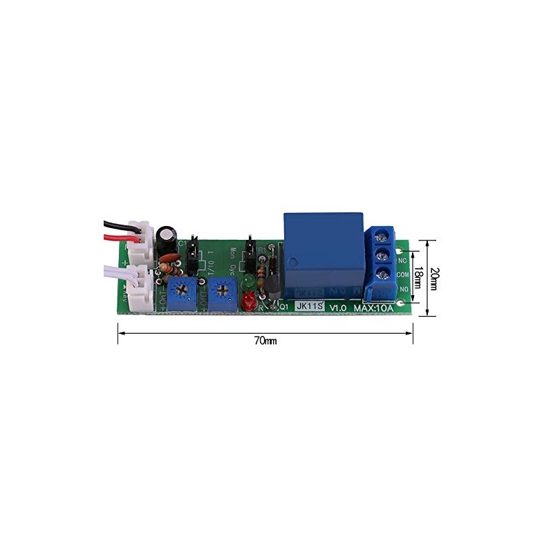 DC 5V 12V 24V Adjustable Cycle Trigger Delay Timing Timer
