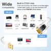 DTECH USB to Serial Adapter Features FTDI Chip DB9 9