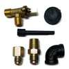 On/Off Valve with Knob Handle and Single Extension for Gas