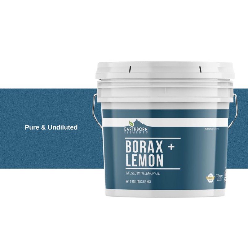 Earthborn Elements Borax with Lemon Oil, 1 Gallon Bucket, Laundry