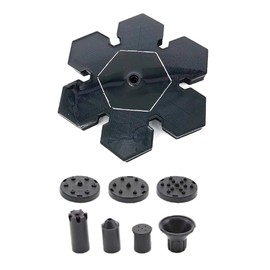 SagaSave Solar Power Fountain with 7 Sprayer Accessories, Solar Fountain Pump for Bird Bath Garden, Ponds, Pool, Fish Tank, Aquarium and Outdoor, Easy to Install