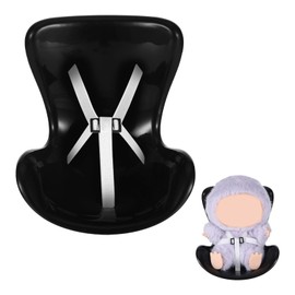 Car Seat for 10-17cm Dolls, Have a Seat with Soft Furry Cushion Air Vent Clip & Desktop Stand for for Blind Box Doll Display, Cute and Functional Car Ornament Accessories for Collectors Fans