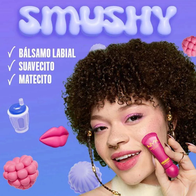NYX Professional Makeup, Smushy Bálsamo de Labios Matte