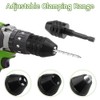 TOVOT 4PCS Drill Chucks Assortment Set Keyless Drill Chuck Adapters