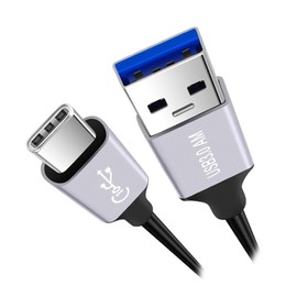NFHK 10 Gbit/s USB 3.1 Typ C-Stecker auf USB 3.0 Typ A-Stecker, Daten- und Stromkabel, 5 V, 3 A, für Laptop, Telefon, Festplatte (200 cm)