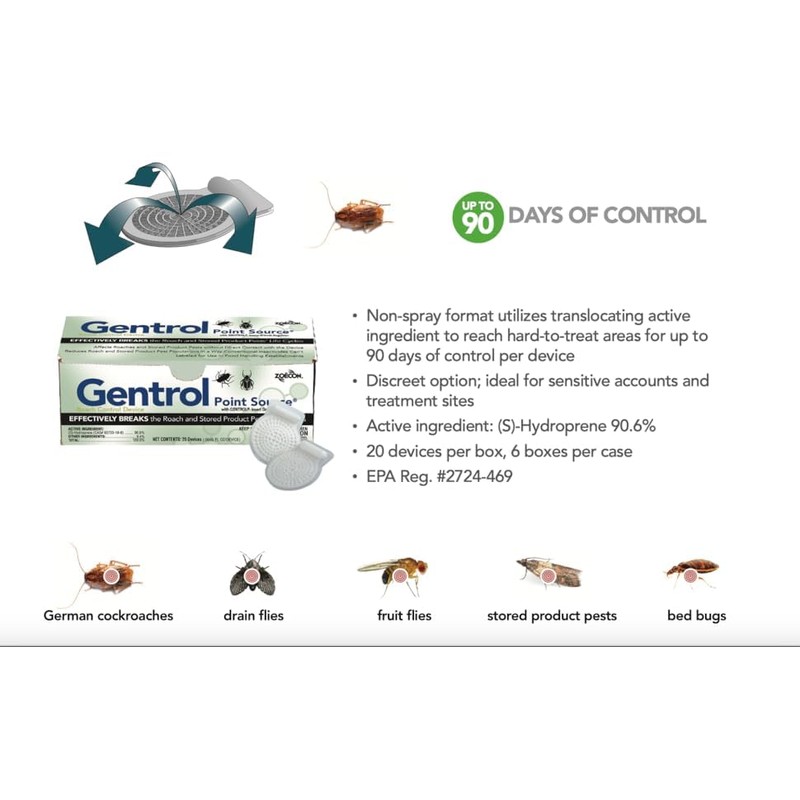Gentrol Point Source IGR Discs ZOE1007 (20 Pack) German Cockroach