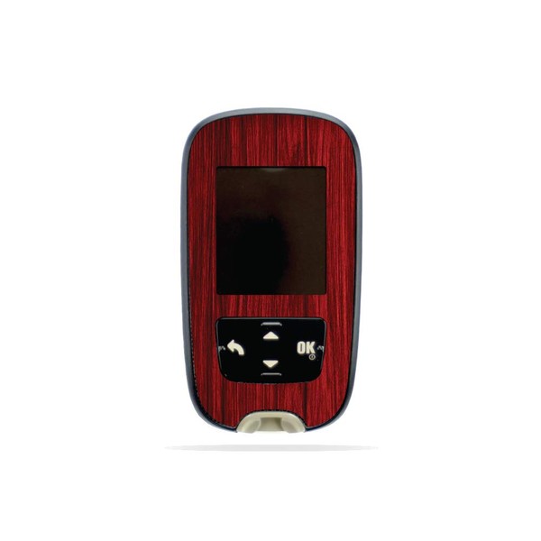 MightySkins Skin Compatible with Accu-Chek Guide - Cherry Grain |