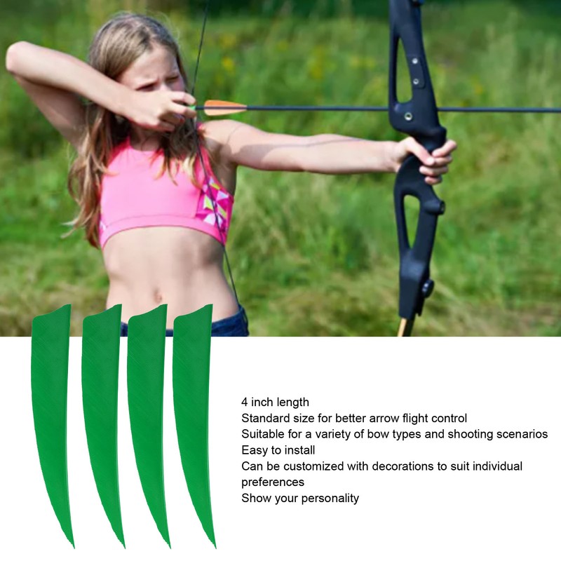 20pcs Feather Fletching High Speed Stable Flight Archery Arrows for