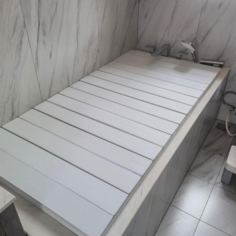 Foldable Bathtub Cover, Bath Tub Tray Waterproof, Folding Bath Covers