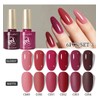 6 Pcs Gel Semipermanente Color Gel Esmalte De Uñas Esmaltes