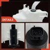 A-Premium Windshield Washer Reservoir with (Washer Pump/Filler Neck/Cap/Bracket/Fluid Level Sensor)
