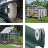 SPARES2GO Greenhouse Sliding Door Wheel Roller Kit (2 x 28mm