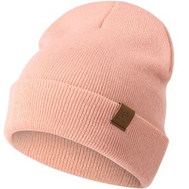 YANIKY Women's and Men's Winter Hat, Soft, Comfortable, Warm Knitted Hat, Unisex, Windproof Winter Hat, Classic Beanie Hat, Ideal for Autumn, Winter and Spring, pink