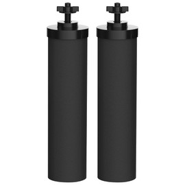 AQUA CREST NSF/ANSI 372 Certified Water Filter, Replacement for Berkey® BB9-2® Black Purification Elements and Berkey® Gravity Filter System, Pack of 2