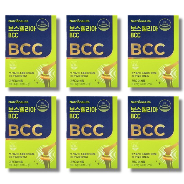 Nutrione Life Nutrione Boswellia BCC 6 boxes x 6 months supply / 뉴트리원라이프 뉴트리원 보스웰리아 bcc 6박스x6개월분