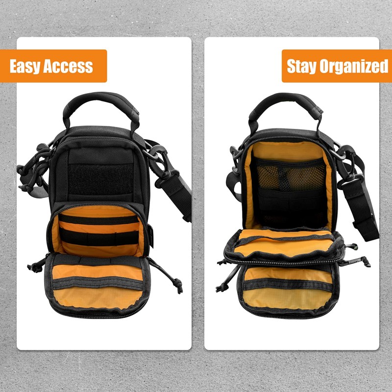 Roaring Fire Tinder Tactical Molle Utility Pouch, EDC Tool Organizer