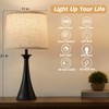 Hikczc Touch Table Lamp for Living Room Bedroom, 21" Table