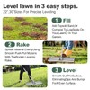 XDMURYM Lawn Leveling Rake 17*10 inch,Stainless Steel Lawn Leveler with