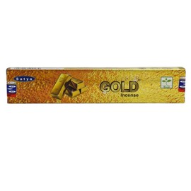 Satya Nag Champa Gold Incense Sticks | x1 pack | comes with SAMASIA bookmark | Incense can be used for Aromatherapy, Spa, Yoga, Weddings, Meditation, Healing, Positivity and Relaxation
