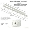 CXY Kitchen Utensil Hanger with 6 Hooks, No Drill Under