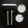 WinZo Toilet Oval Dual Flush Button with Toilet Seat Bolts