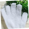 Guantes Exfoliantes de Cinco Dedos para Ducha y Spa Reversibles