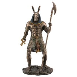 Veronese Design Ancient Egyptian Set The Destroyer God of Chaos Bronze Finished Statue
