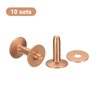 QUARKZMAN Set of 10 Copper Rivets and Cutters 9 x