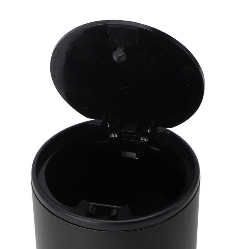 Car Ashtray with Push Type Lid Aluminum Alloy Multifunction Mini