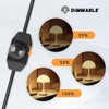 Glirowy 1.8m Black Dimmer Switch Cable, Compatible with Lamp &