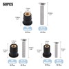 M4 M5 M6 Bolts and Nuts Sets,60Pcs Well Nut Expansion