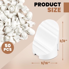 Landical 50 Pcs Entry Door Plugs 3/8 x 5/16 Diameter for a Smooth Star Style Door, Doors Frame Plugs Compatible with Therma-tru Entry Doors Frame