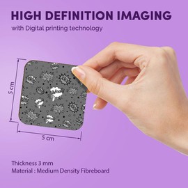 1 x Square MDF Fridge Magnet - Comic Book Words Boys 38778