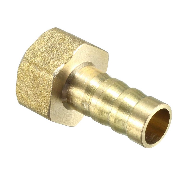 sourcing map Brass Barb Hose Fitting Connector Adapter 10mm Barbed