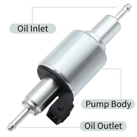 JUUDDENPARTS 12V Diesel Heater Fuel Pump, Aluminium Car Diesel Heater Oil Fuel Pump Replacement for Webasto Replacement for Eberspacher Parking Heater D2 D4 D5 Airtronic Fit China 2KW 5KW 8KW